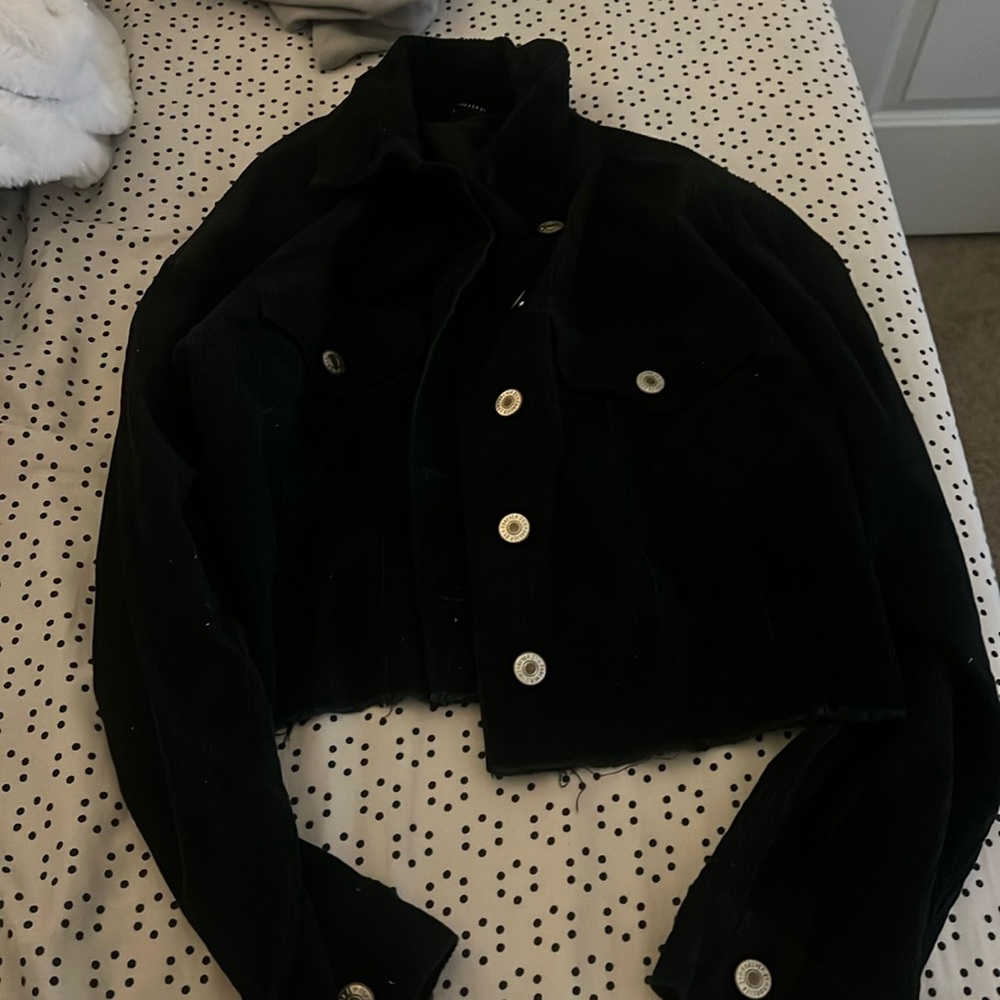 black corduroy jacket